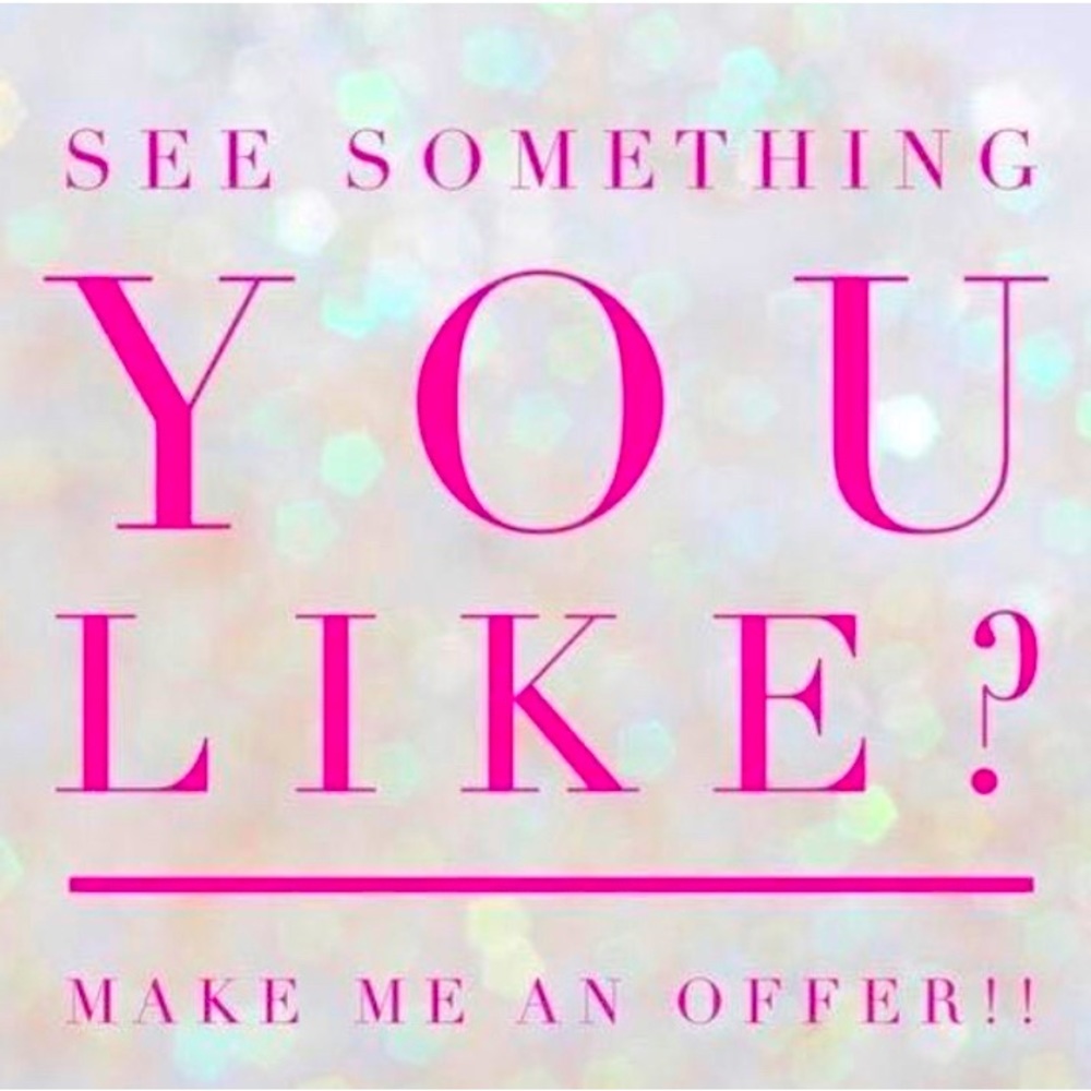 I’m new to Poshmark! Make me an offer! I hope we can make a deal.